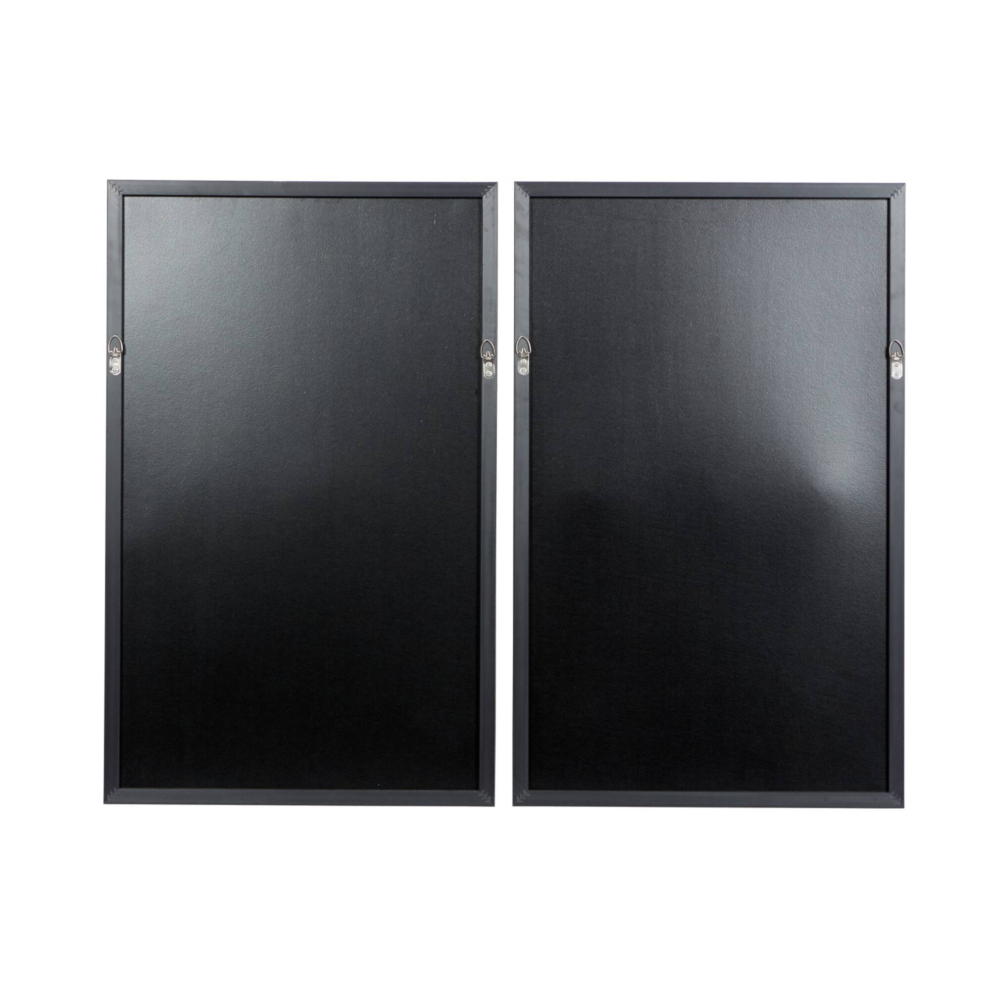 The Novogratz Set of 2 White Wood Contemporary Wall Art 20", 32"